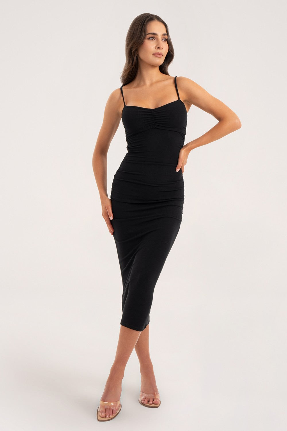 SUKIENKA FLEXI MIDI BOOTY LIFT