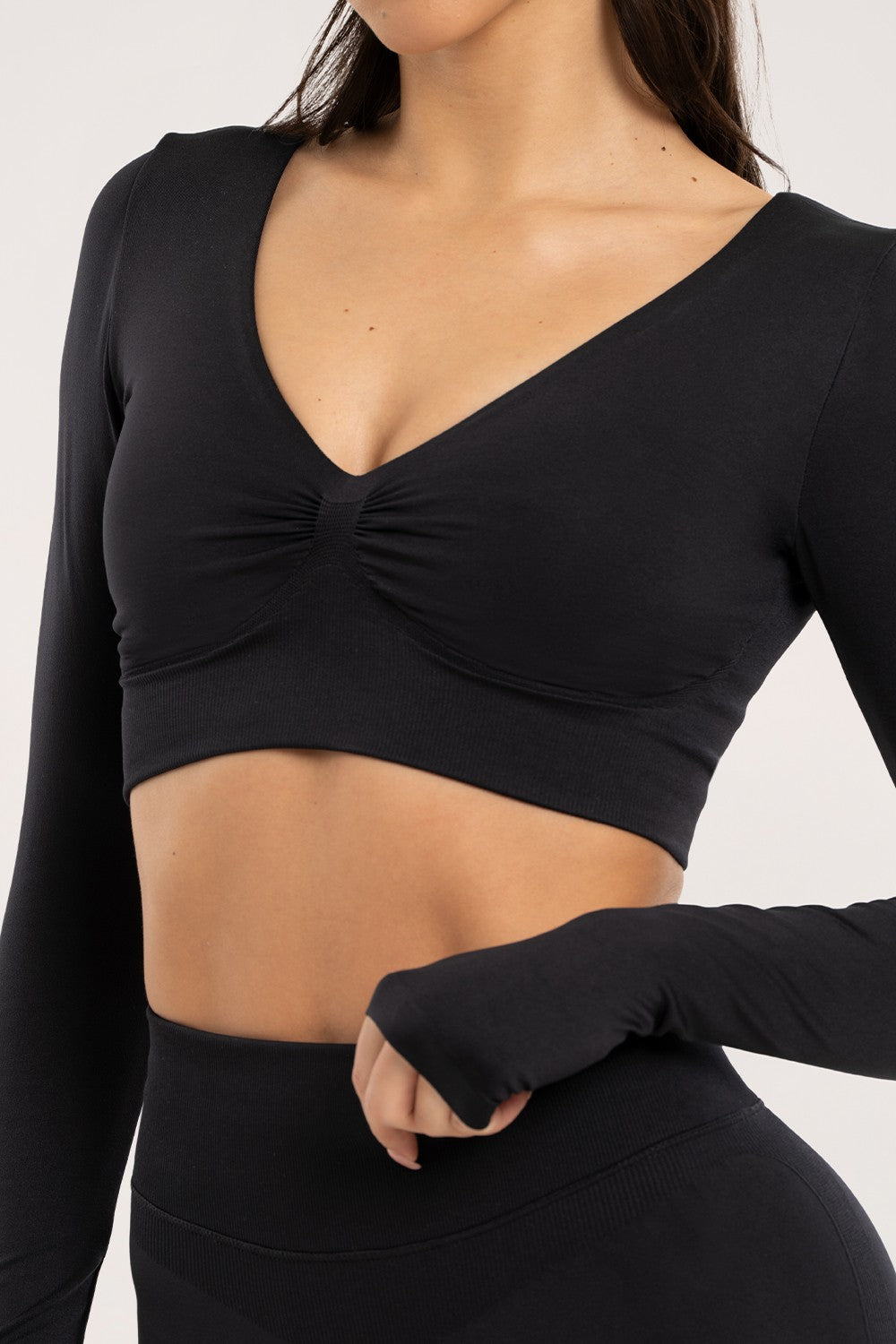 LONGSLEEVE Z ODYTYMI PLECAMI CACAO