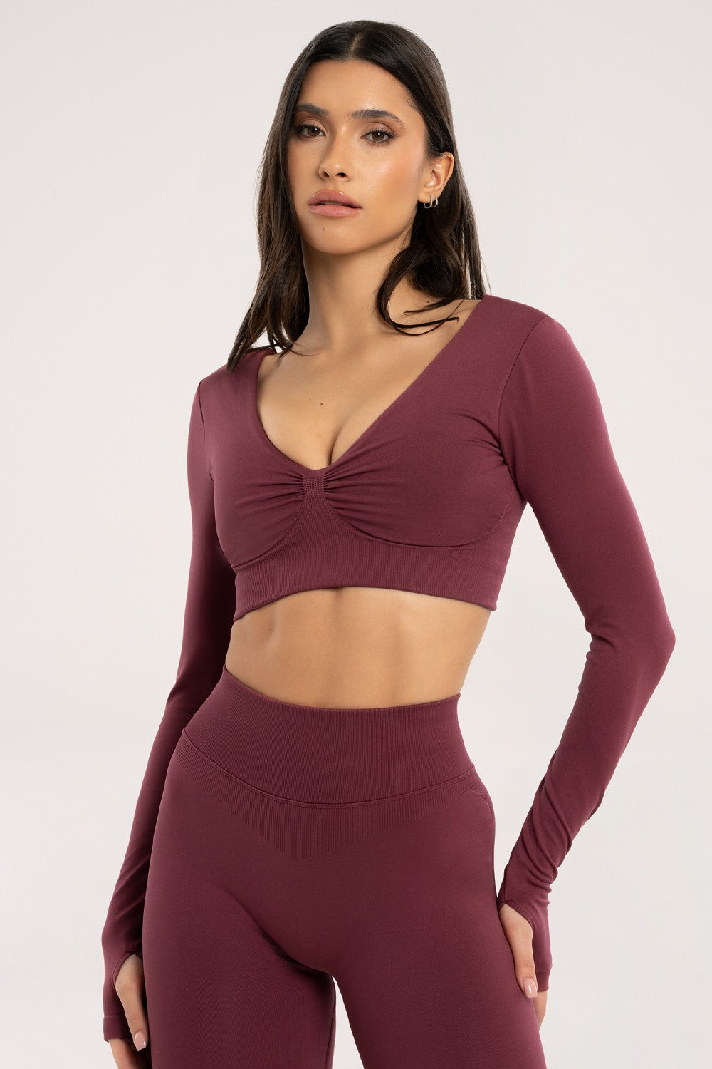 LONGSLEEVE Z ODYTYMI PLECAMI CACAO