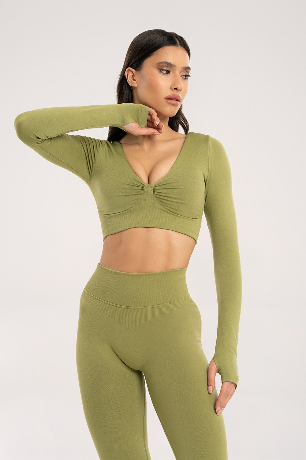 LONGSLEEVE Z ODYTYMI PLECAMI CACAO