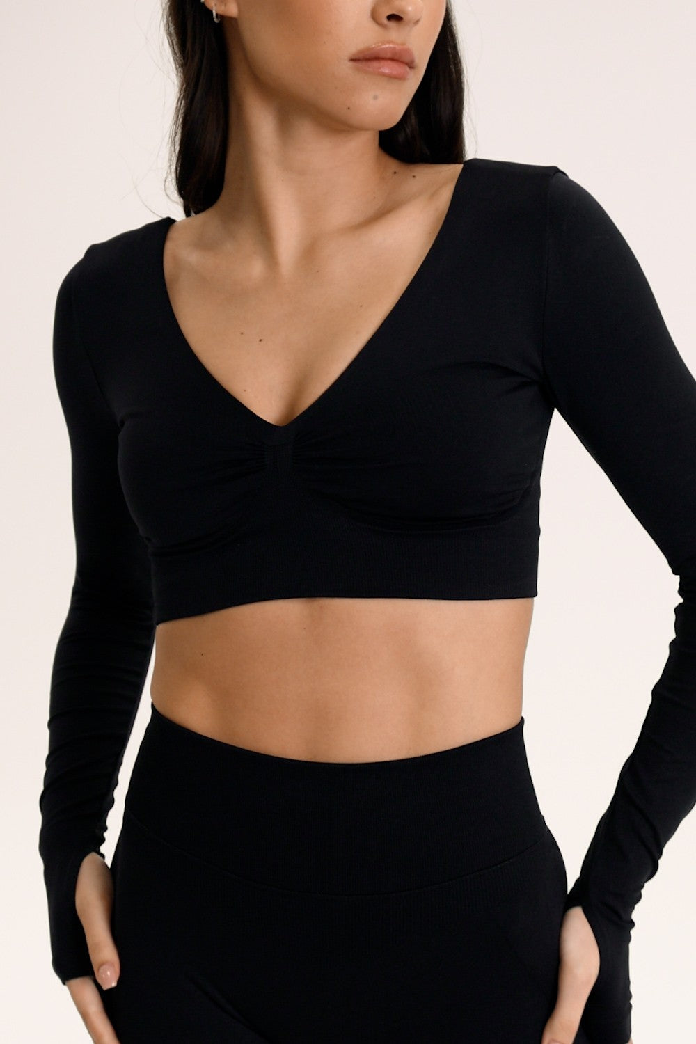 LONGSLEEVE Z ODYTYMI PLECAMI CACAO